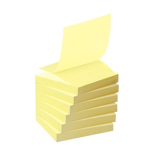 Самозалепващи листчета Post-it Super Sticky Z-notes, 76х76 мм, 90 л., пастелно жълти, PEFC хартия