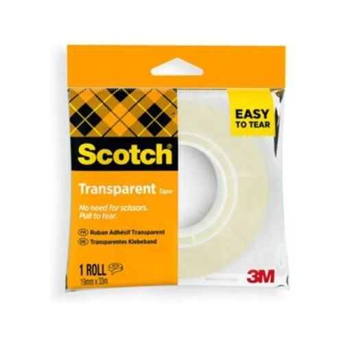 Тиксо Scotch 508, 19 мм х 33 м, прозрачно, в индивидуална опаковка