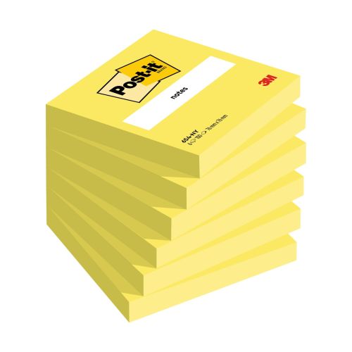 Самозалепващи листчета Post-it, 76х76 мм, 100 л., неоново жълти, PEFC хартия