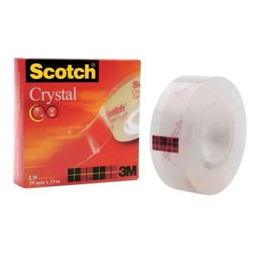Тиксо Scotch Cryslal 600, 19 мм х 33 м, кристално