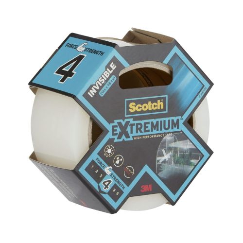 Самозалепваща Duct лента Scotch® Extremium™ INVISIBLE, усилена, 48 мм x 20 м, невидима
