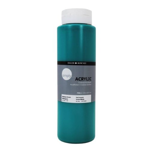Акрилна боя DALER-ROWNEY Simply, 750 мл, зелено (Medium Green) — Joya.bg