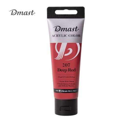 Акрилна боя Deli Dmast EC330-DR, в тубичка 75 мл, 207 deep red 1