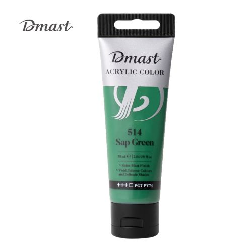 Акрилна боя Deli Dmast EC330-SG, в тубичка 75 мл, 514 sap green 1