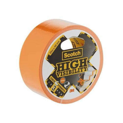 Армирана лента Scotch High Visibility Duct, 48 мм x 25 м, 190 mic, оранжева 1