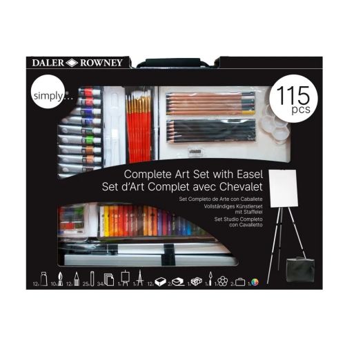Арт комплект DALER-ROWNEY Complete Art Set, със статив, 115 части — Joya.bg 1