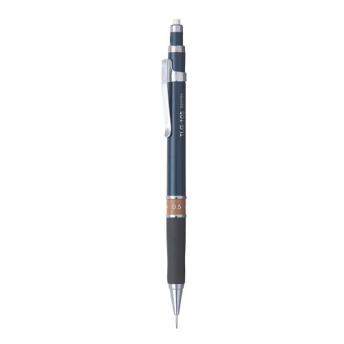 Автоматичен молив Penac TLG-1, с грип, 0.5 мм, PET опаковка, тъмносин/кафяв 1