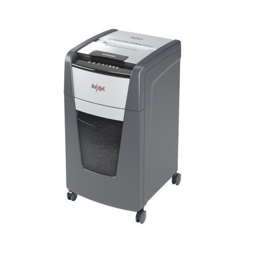 Автоматичен шредер за хартия Rexel Optimum AutoFeed+225X, (P-4), Cross Cut, 60 л, 5-10 потребители — Joya.bg 1