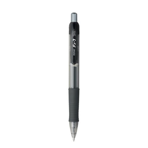 Автоматична гелова химикалка Penac FX-7, с грип, 0.7 мм, черна 1