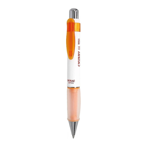 Автоматична химикалка Penac CHUBBY11, с грип, оранжево тяло, 1 мм, синя 1