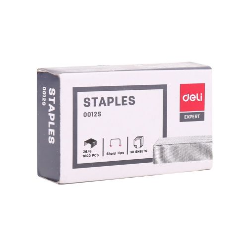 Телчета Deli Essential, 26/6 (2-30 л.), E0012S, 1000 бр.