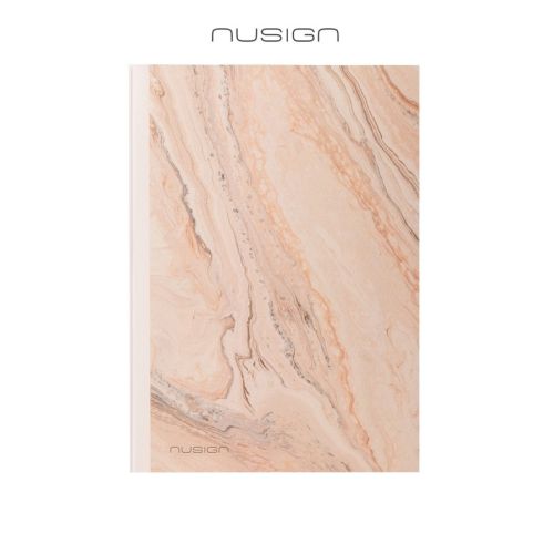 Бележник Nusign NF ENS601-C, A5, 96 л., линиран офсет шамоа 80 г, твърда корица ECO кожа, розов 1