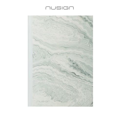 Бележник Nusign NF ENS601-C, A5, 96 л., линиран офсет шамоа 80 г, твърда корица ECO кожа, зелен 1