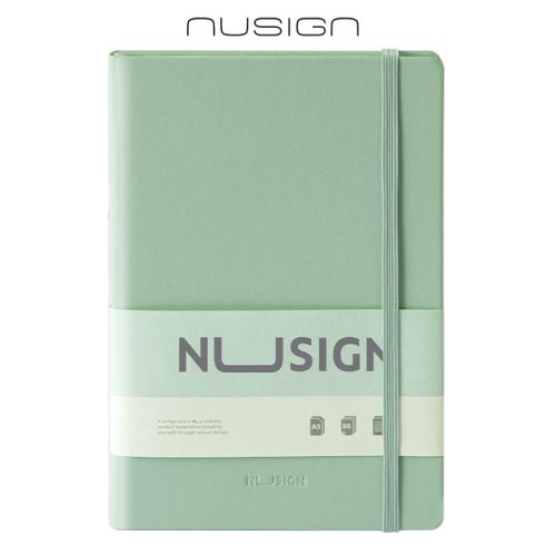 Бележник с ластик Nusign Classic ENS281  A5, 96 л., линиран шамоа офсет  80 г, корица ECO кожа, злн 1
