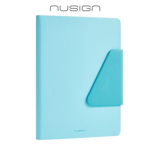 Бележник с магнит Nusign Classic ENS209, A5, 120 л., линиран шамоа офсет  80 г, корица ECO кожа, син 1