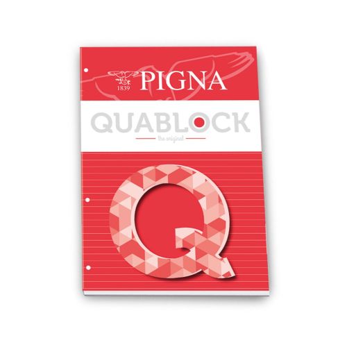 Блокнот PIGNA Quablock, A4, 50 л., линиран офсет 80 г, с перфорация — Joya.bg 1