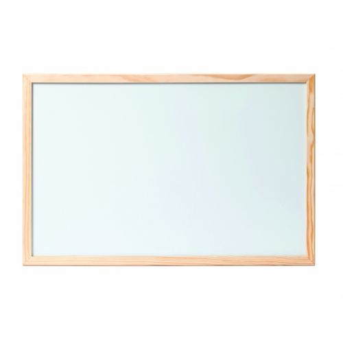 Бяла магнитна дъска Bi-Office Essential, 600x450 мм, дървена рамка — Joya.bg