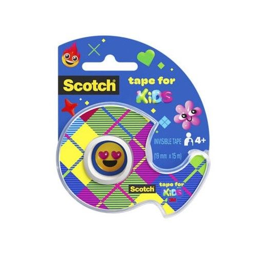 Самозалепваща лента Scotch® Kids Invisible Tape  KT 1915-D , 19мм x 15 м