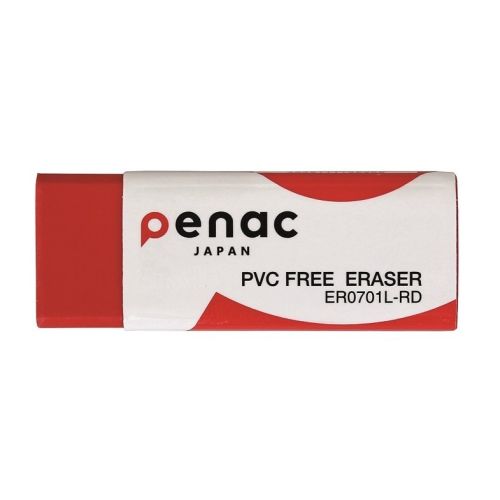 Гума за молив Penac, 59х21х10 мм, червена