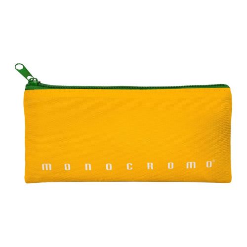 Несесер с едно отделение PIGNA Monocromo Green, текстил, жълт