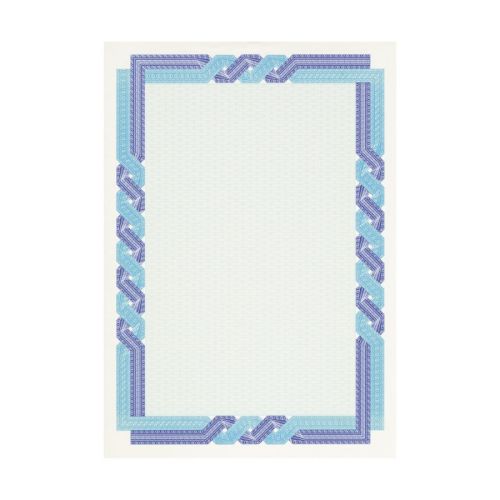 Хартия с воден знак DECAdry, за сертификати, тъмносиня, 115 г, 25 л.