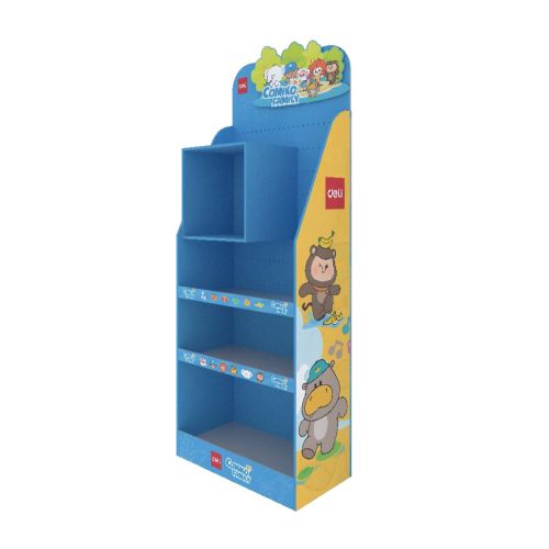 Дисплей Deli Comiko J03160, PVC пяна, 10 куки и 2 рафта, 60x30x152 см