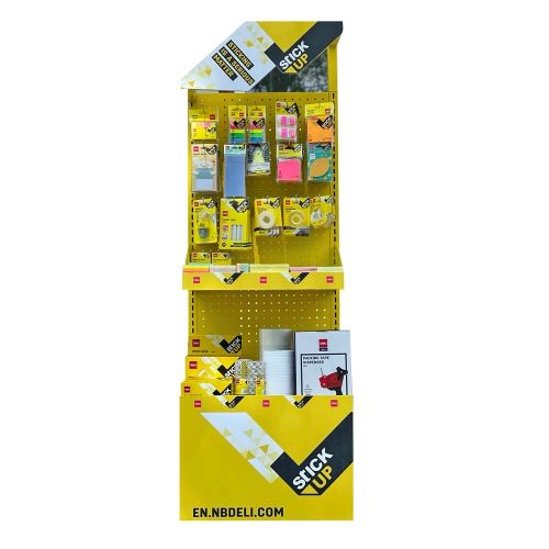 Дисплей Deli Stick UP Metal Floor J00193, 20 куки и 2 рафта, метален, 40х50х150 см 1