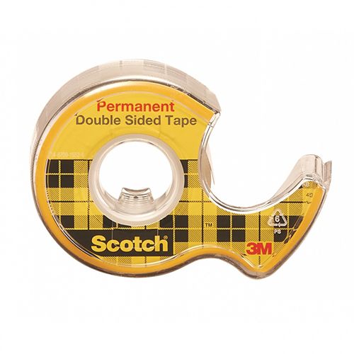 Двойнолепяща лента Scotch 136D, 12.7 мм х 6.3 м, с диспенсър — Joya.bg 1