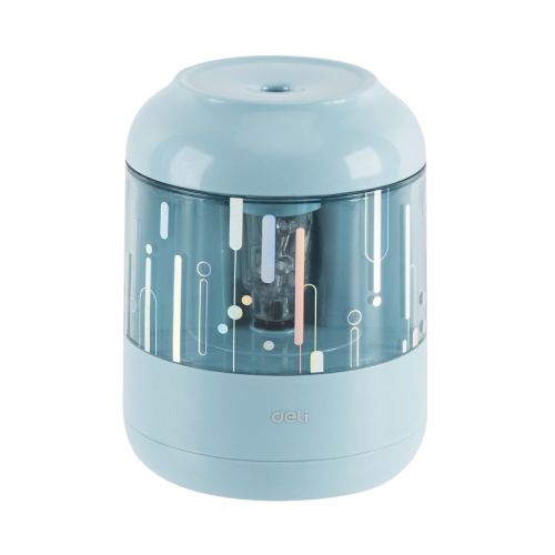 Единична електрическа острилка Deli EH508-BL, ф 8 мм, 76х76х97 мм, синя — Joya.bg 1