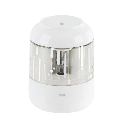 Единична електрическа острилка Deli EH508-WH, ф 8 мм, 76х76х97 мм, бяла — Joya.bg 1