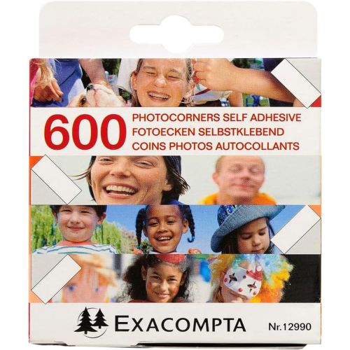 Фотоъгли EXACOMPTA, самозалепващи, 600 бр. 1