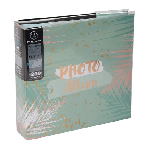 Фотоалбум EXACOMPTA PASTEL TROPIC, 22.5 х 22 см, 100 стр., 300 снимки, с PVC джобове, зелен — Joya.bg 1