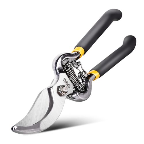 Градинска ножица Deli TOOLS EDL2778, 8&quot;/200 мм, стоманено острие, ергономична дръжка, жълточерни — Joya.bg 1