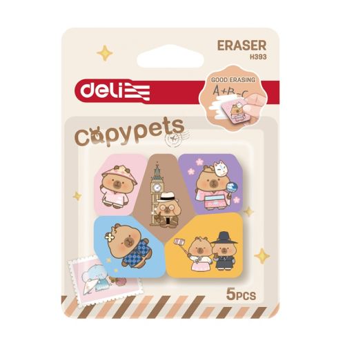 Гума за молив Deli Capypets EH393, 5 бр. 1