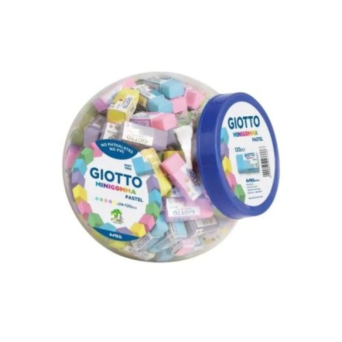 Гума за молив GIOTTO Minigomma Pastel, 14х16х13 мм, цветна 1