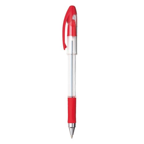 Химикалка Penac SOFT GLIDER, с грип, 0.7 мм, червена 1