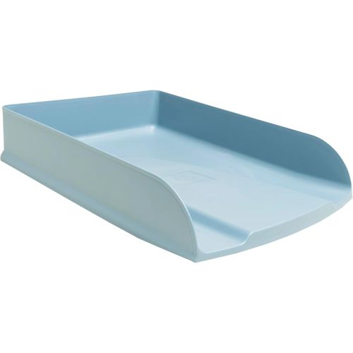 Хоризонтална поставка EXACOMPTA AutentiK, Polystyrene, сиво-синя 1