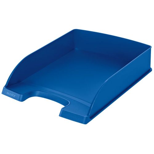 Хоризонтална поставка LEITZ Plus, Polystyrene, кристална, синя 1