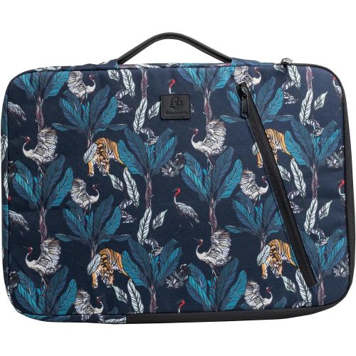Калъф Exacompta Savana Design, за лаптоп 13-14&quot;, с цип и дръжка, текстил RPET 600DEN, 37x28x2.5 см 1