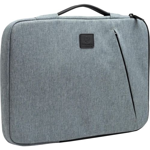 Калъф Exacompta, за лаптоп 15-16&quot;, с цип и дръжка, текстил RPET 600DEN, 41x31x2.5 см, сив 1