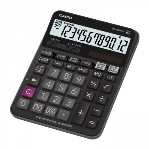 Калкулатор CASIO DJ-120D PLUS, настолен, 12 dgt, 192x144x34.6 мм, черен — Joya.bg 1