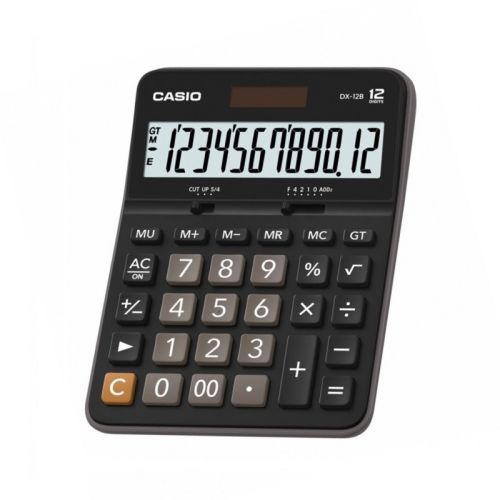Калкулатор CASIO DX-12B, настолен, 12 dgt, 176x129x33 мм, черен — Joya.bg 1