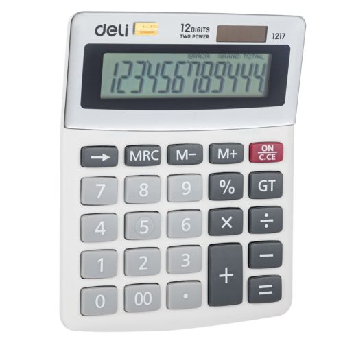 Калкулатор Deli Easy E1217, настолен, 12 dgt, 133.5x106x33.2 мм, бял 1