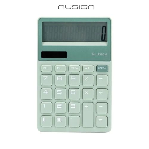 Калкулатор Nusign Classic ENS042, настолен, 12 dgt, 163.6x106x19 мм, зелен 1