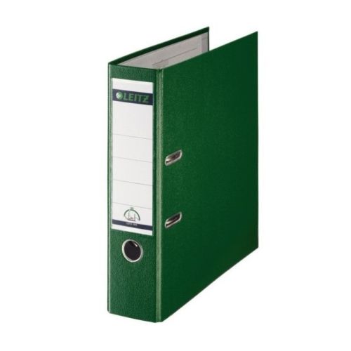 Класьор LEITZ 180°, РР, A4, 80 мм, метален кант, сменяем етикет, зелен 1