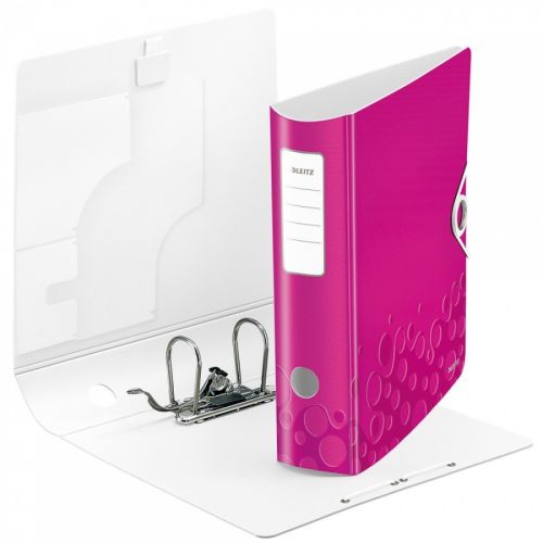 Класьор с ластик LEITZ WOW, Polyfoam 2.8 мм, A4, 80 мм, цикламен — Joya.bg 5