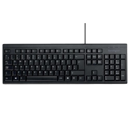 Клавиатура Kensington KB100 EQ Full Size, USB, с кабел, черна 1