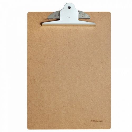 Клипборд Deli Start, с Jumbo механизъм E9227, A4, MDF, кафяв — Joya.bg 1