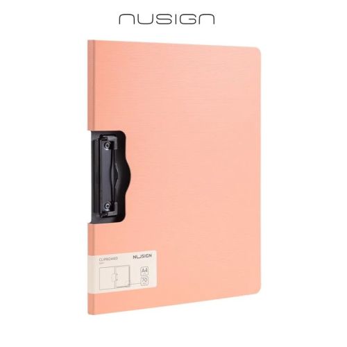 Клипборд с капак Nusign Classic E5011, A4, хоризонтален, Foam PP, розов 1