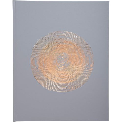 Книга за гости EXACOMPTA Gold Ellipse, 27x22 см, 100 стр., офсет 110 г/кв.м, релефна PU корица, сива 1